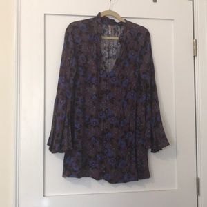 Free People Dark Floral Dress